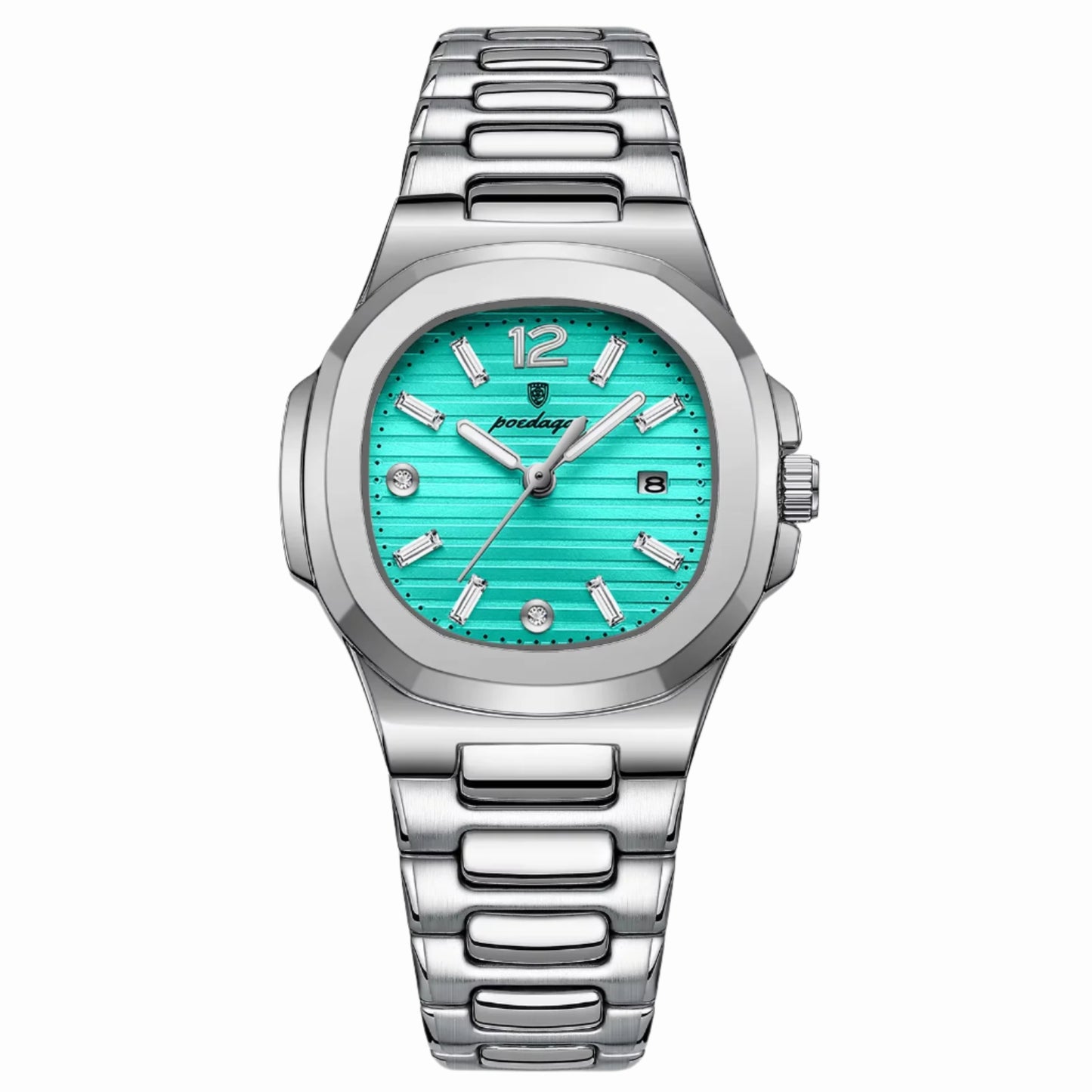 Luxury Watch for Woman Square Ladies Quartz Watch Luminous Waterproof Date Women'S Watches Dress Female Clock Reloj+Box