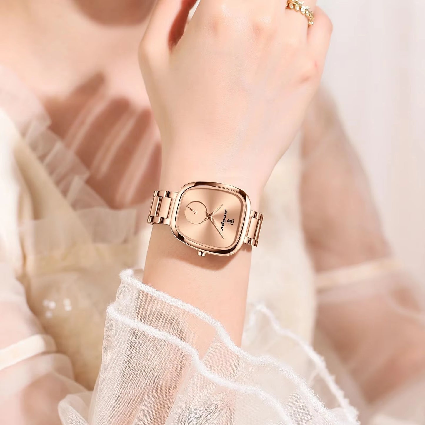 Luxury Woman Watch Waterproof Stainless Steel Ladies Watch Fashion Quartz Women'S Watches Elegant Simple Female Clock