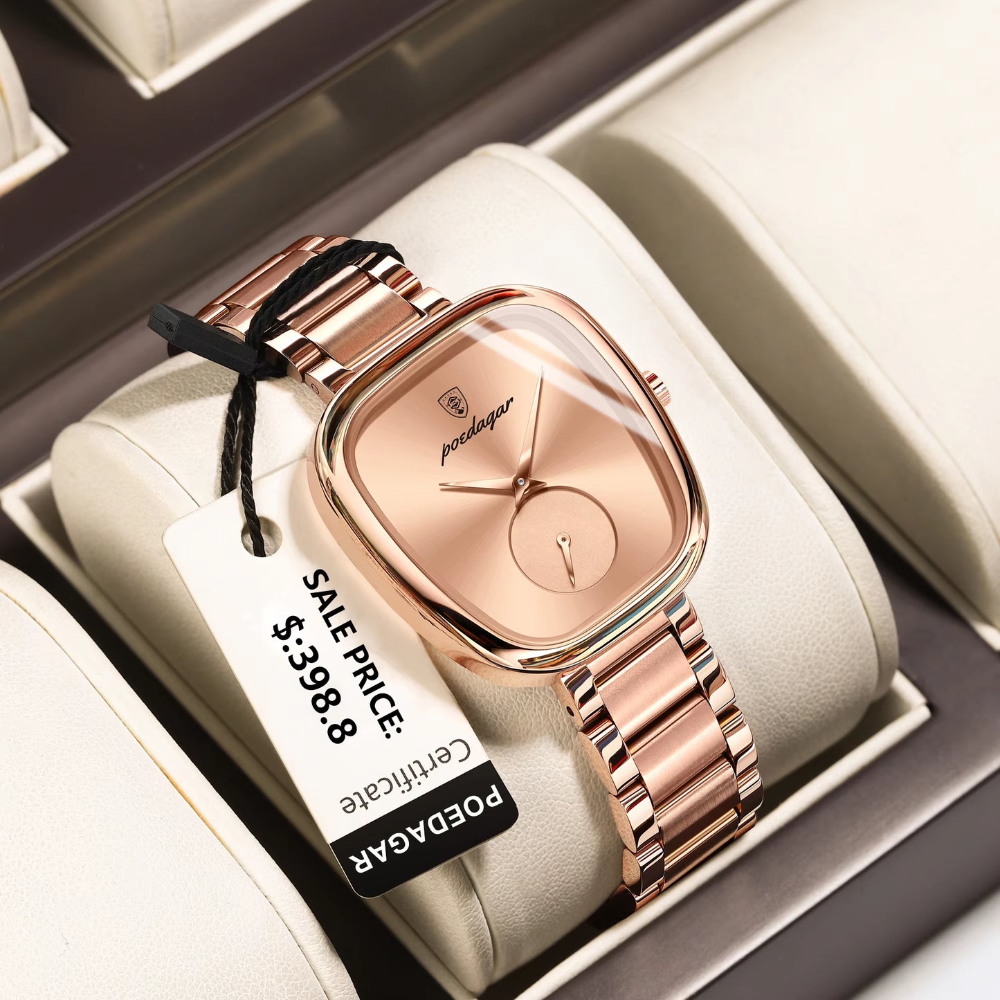 Luxury Woman Watch Waterproof Stainless Steel Ladies Watch Fashion Quartz Women'S Watches Elegant Simple Female Clock