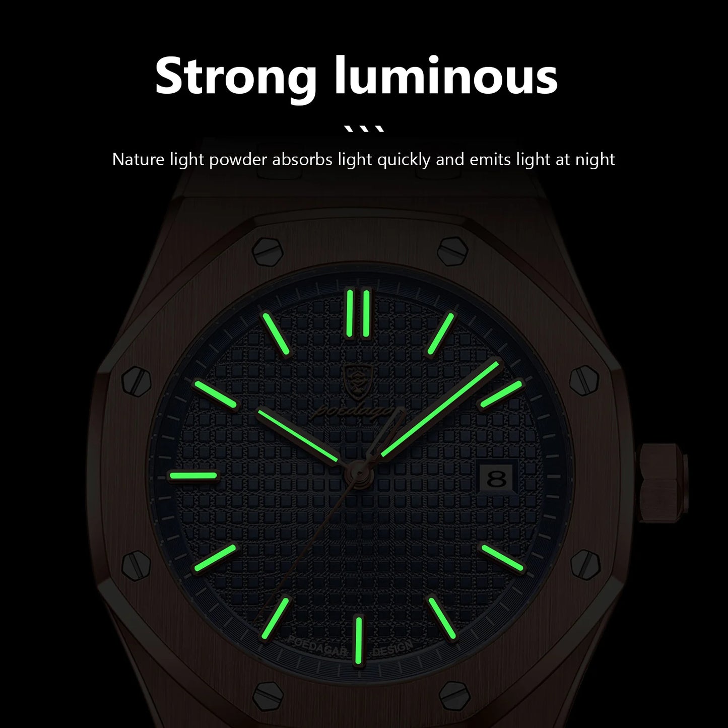 Luxury Business Man Wristwatch Waterproof Luminous Date Men Watch Stainless Steel Fashion Quartz Watches for Men Reloj
