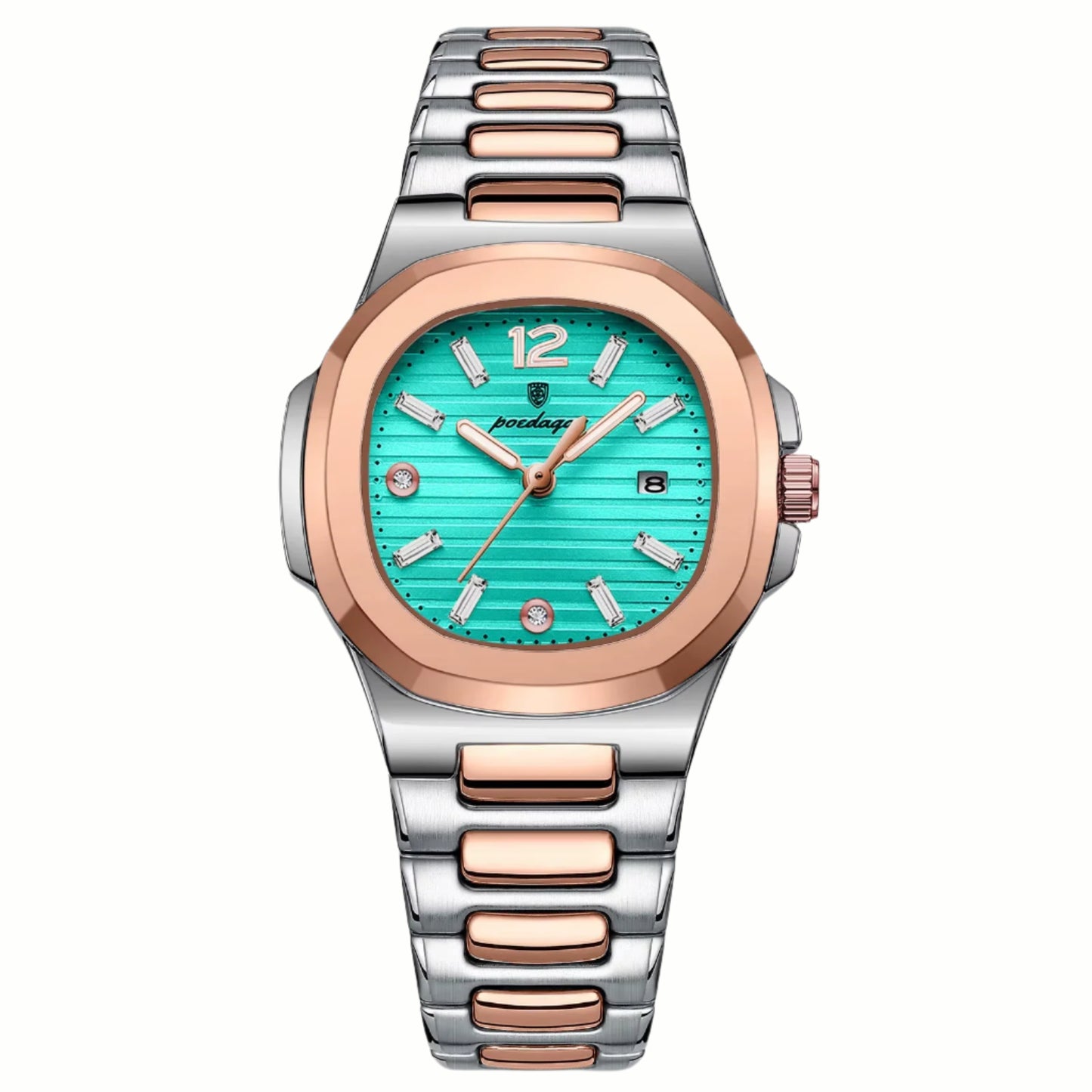 Luxury Watch for Woman Square Ladies Quartz Watch Luminous Waterproof Date Women'S Watches Dress Female Clock Reloj+Box