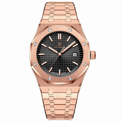 Luxury Business Man Wristwatch Waterproof Luminous Date Men Watch Stainless Steel Fashion Quartz Watches for Men Reloj