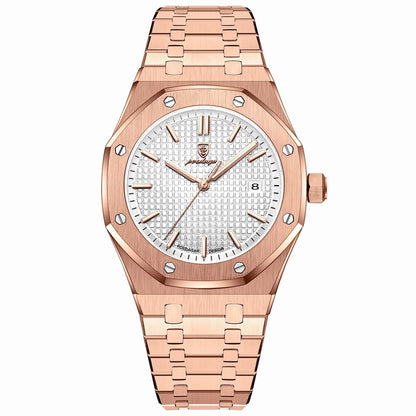 Luxury Business Man Wristwatch Waterproof Luminous Date Men Watch Stainless Steel Fashion Quartz Watches for Men Reloj