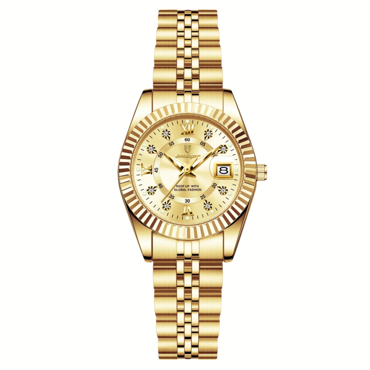 Luxury Elegant Watch for Women Waterproof Luminous Date Ladies Watch Stainless Steel Quartz Women'S Watches Girl Reloj