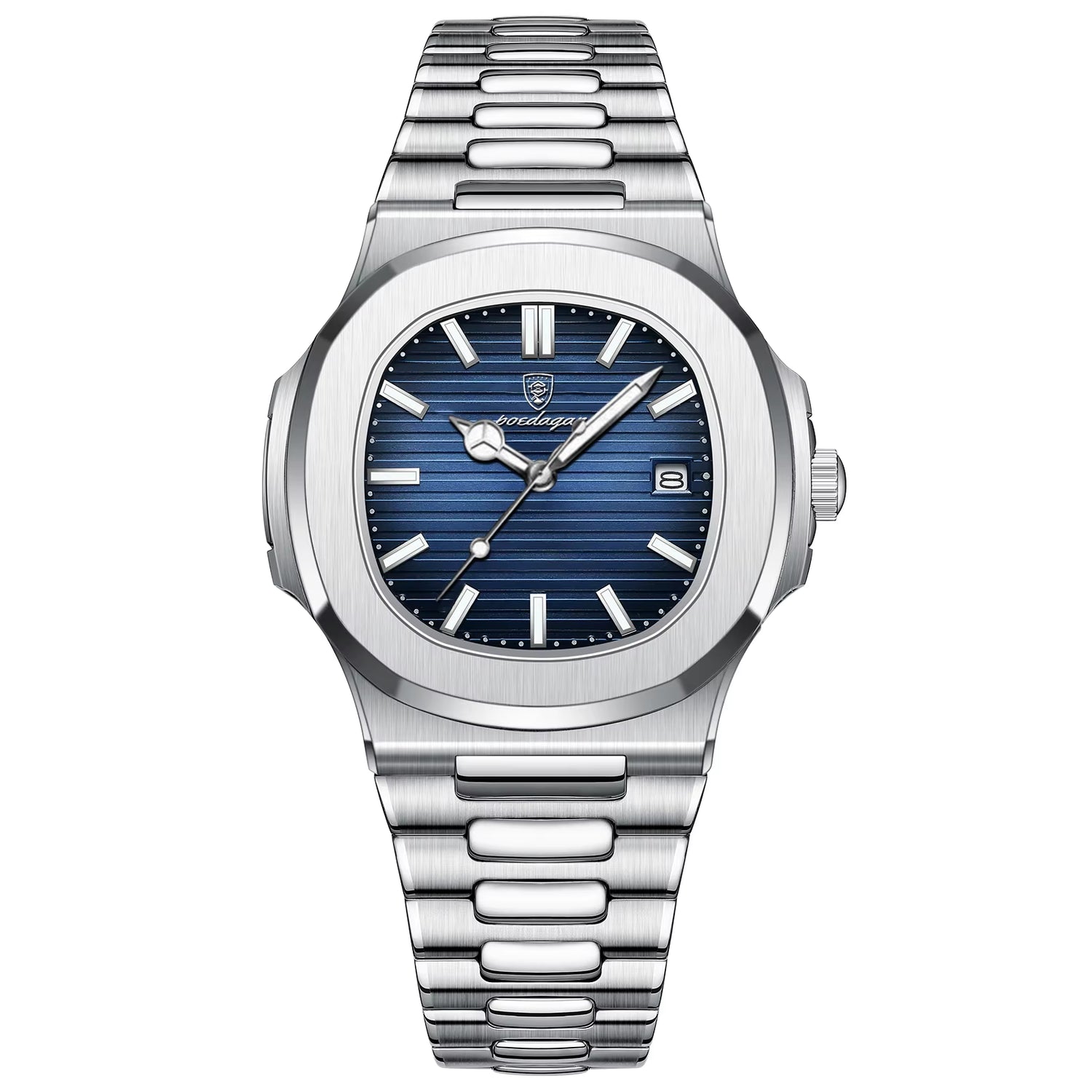 Luxury Watch for Man Waterproof Luminous Date Men Wristwatch Square Stainless Steel Business Men'S Quartz Watches Reloj