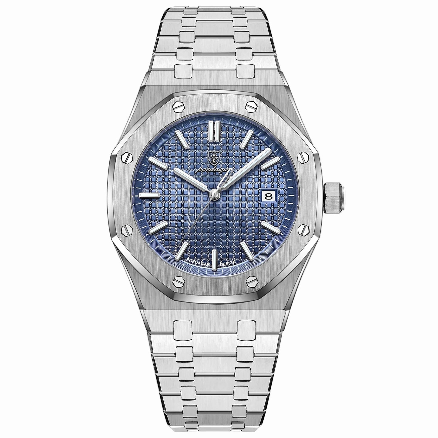 Luxury Business Man Wristwatch Waterproof Luminous Date Men Watch Stainless Steel Fashion Quartz Watches for Men Reloj