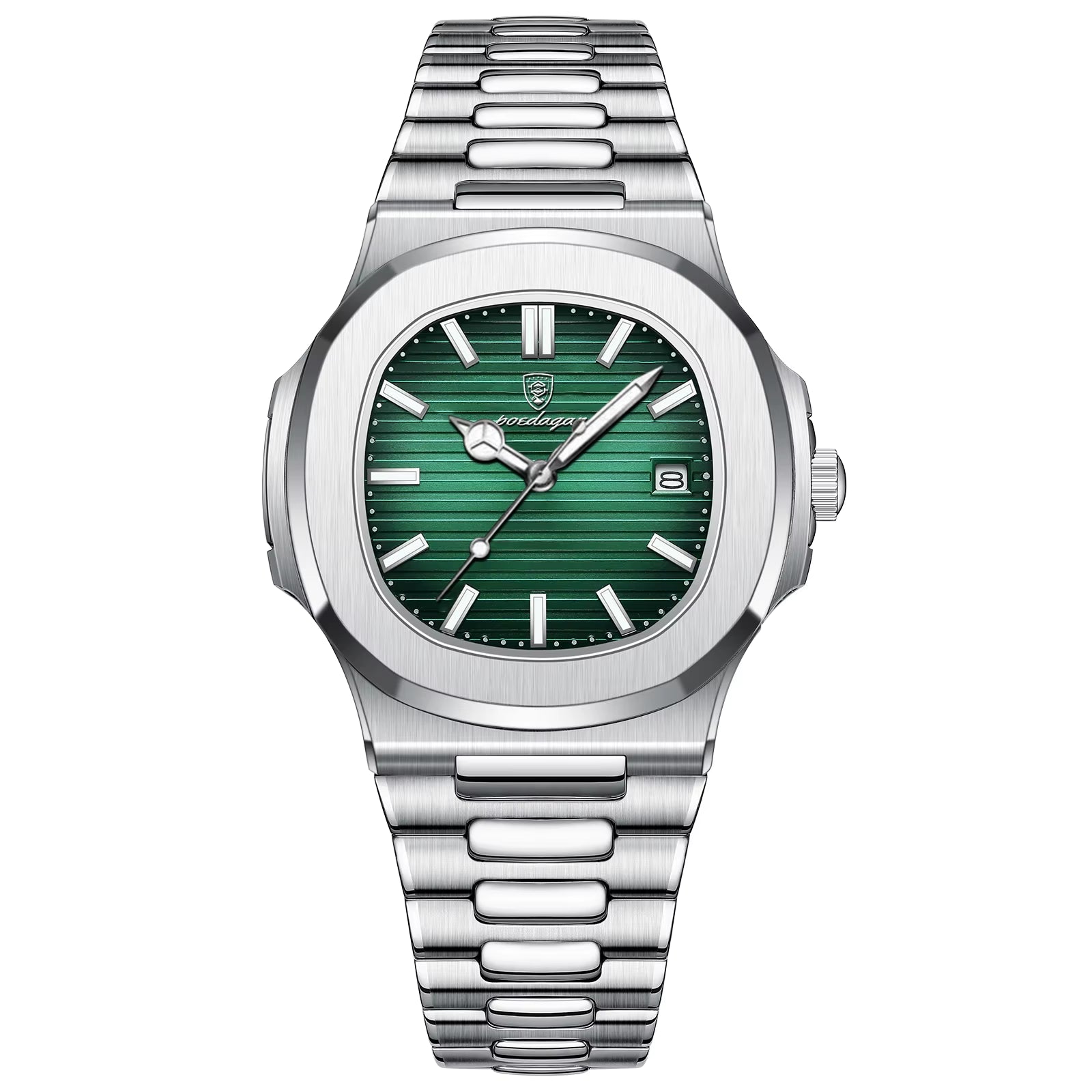 Luxury Watch for Man Waterproof Luminous Date Men Wristwatch Square Stainless Steel Business Men'S Quartz Watches Reloj